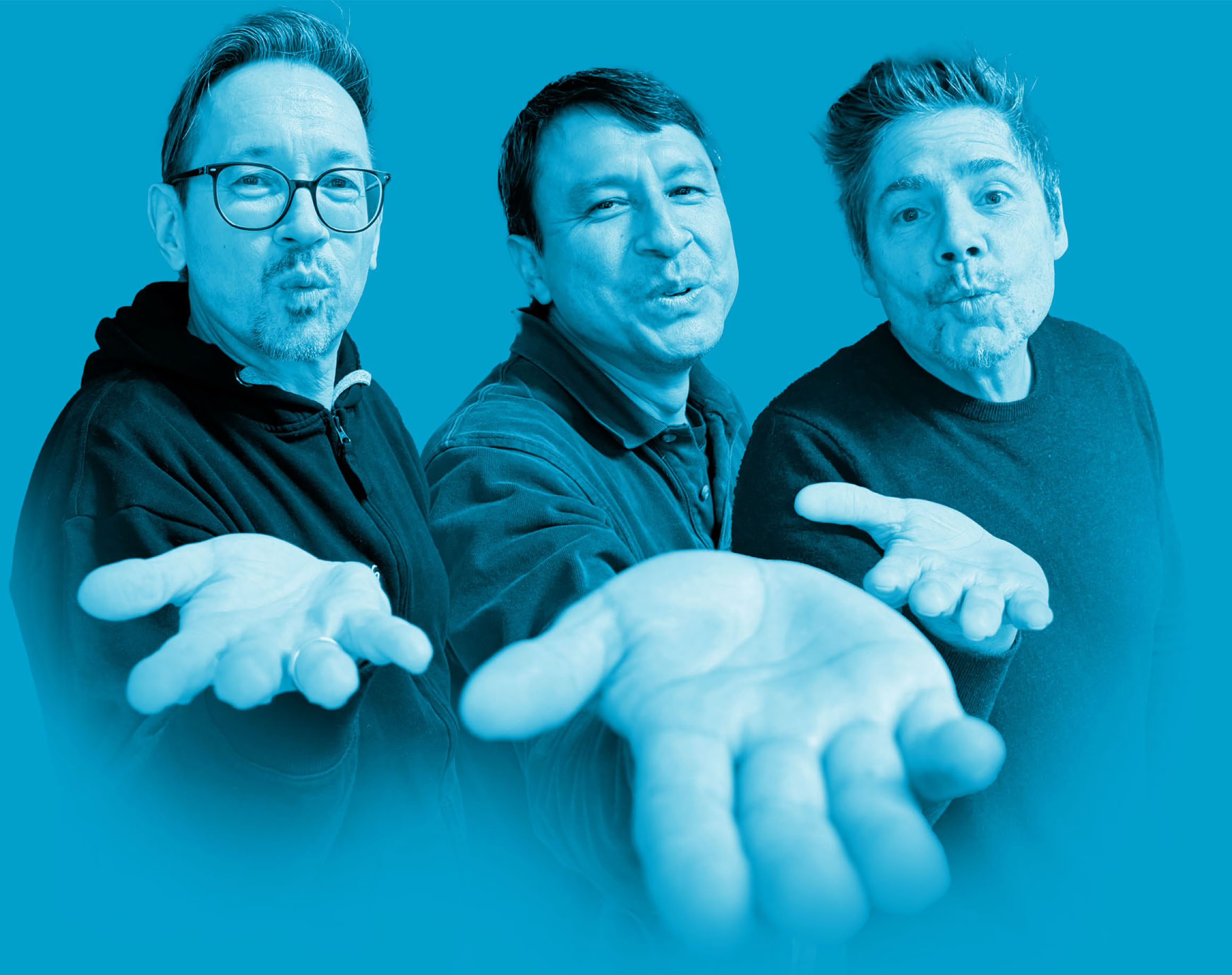 v.l.n.r.: Michael Fröhlich, Gilmar Ramirez, Frank Werner