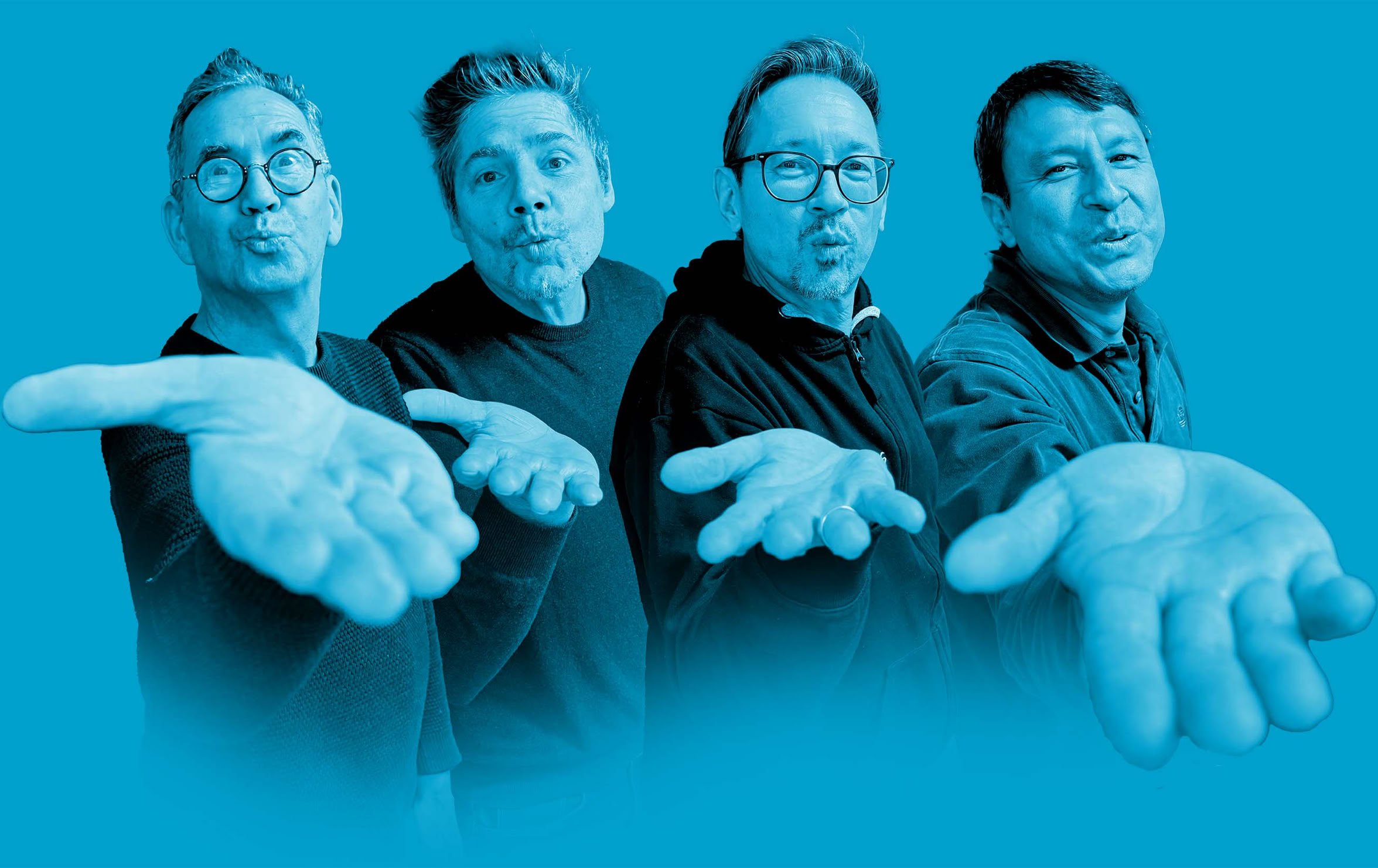 Bandfoto (Bildmontage, v.l.n.r.: Rolf Kuhl, Frank Werner, Michael Fröhlich, Gilmar Ramírez)